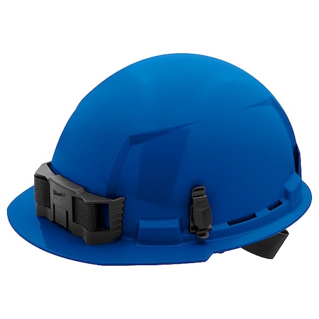 BOLT Blue Front Brim Hard Hat w/4pt Ratcheting Suspension - Type 1, Class E MPN:48-73-1104