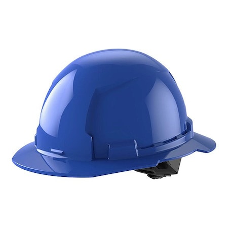 BOLT Blue Full Brim Hard Hat w/4pt Ratcheting Suspension - Type 1, Class E MPN:48-73-1105