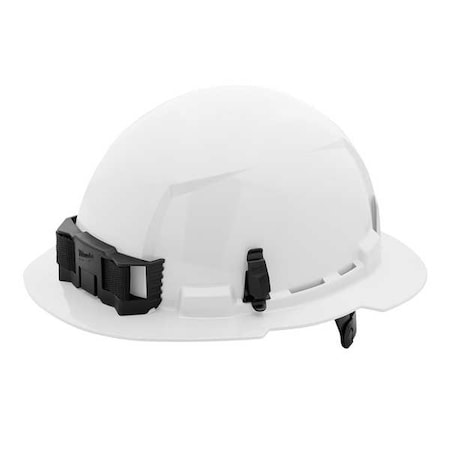 BOLT White Full Brim Hard Hat w/6pt Ratcheting Suspension - Type 1, Class E MPN:48-73-1121