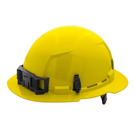 BOLT Yellow Full Brim Hard Hat w/6pt Ratcheting Suspension - Type 1, Class E MPN:48-73-1123