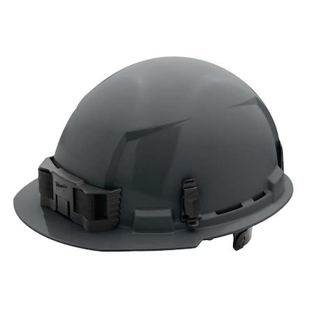BOLT Gray Front Brim Hard Hat w/6pt Ratcheting Suspension - Type 1, Class E MPN:48-73-1134