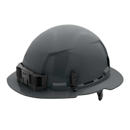 BOLT Gray Full Brim Hard Hat w/6pt Ratcheting Suspension - Type 1, Class E MPN:48-73-1135