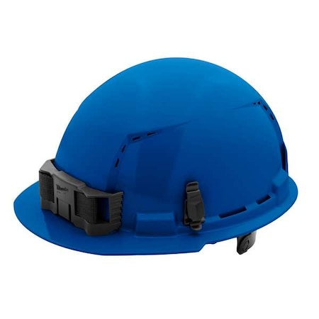 BOLT Blue Front Brim Vented Hard Hat w/6pt Ratcheting Suspension - Type 1, Class C MPN:48-73-1224