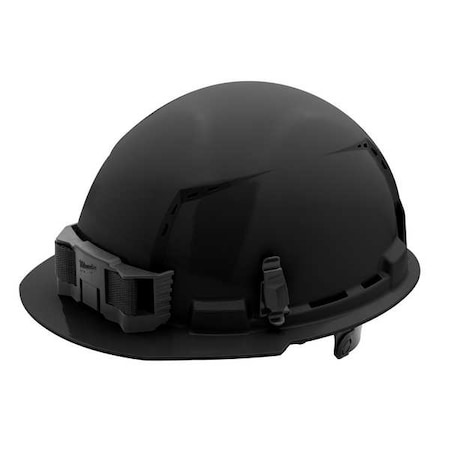 BOLT Black Front Brim Vented Hard Hat w/6pt Ratcheting Suspension - Type 1, Class C MPN:48-73-1230
