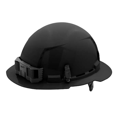 BOLT Black Full Brim Vented Hard Hat w/6pt Ratcheting Suspension - Type 1, Class C MPN:48-73-1231