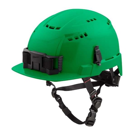 BOLT Green Front Brim Vented Safety Helmet - Type 2, Class C MPN:48-73-1326