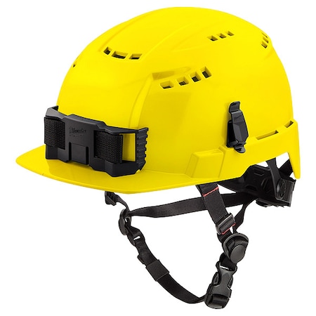 BOLT Yellow Front Brim Vented Safety Helmet with IMPACT ARMOR Liner - Type 2, Class C MPN:48-73-1366