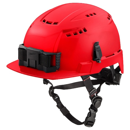BOLT Red Front Brim Vented Safety Helmet with IMPACT ARMOR Liner - Type 2, Class C MPN:48-73-1372
