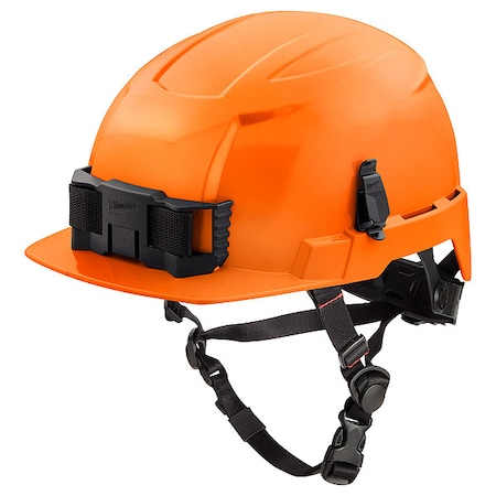 BOLT Orange Front Brim Safety Helmet with IMPACT ARMOR Liner - Type 2, Class E MPN:48-73-1377