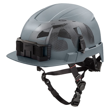 BOLT Gray Front Brim Safety Helmet with IMPACT ARMOR Liner - Type 2, Class E MPN:48-73-1381