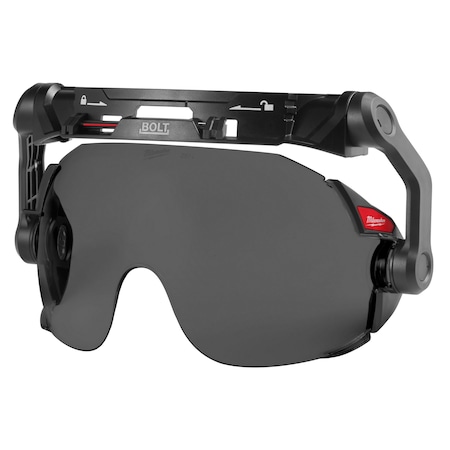 BOLT Eye Visor - Tinted Dual Coat Lens (Compatible with Milwaukee Safety Helmets), 5 in Height MPN:48-73-1416