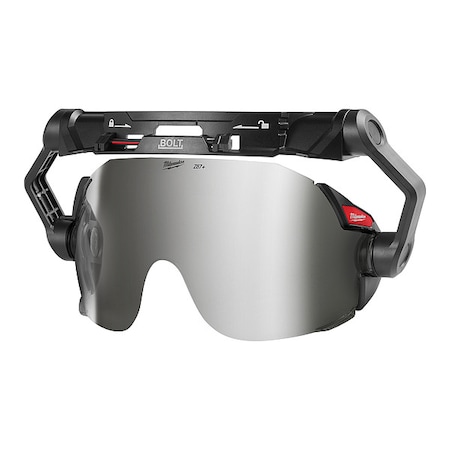 Face Shield, Silver Visor, 5 in Height, Locking Detents Suspension MPN:48-73-1419