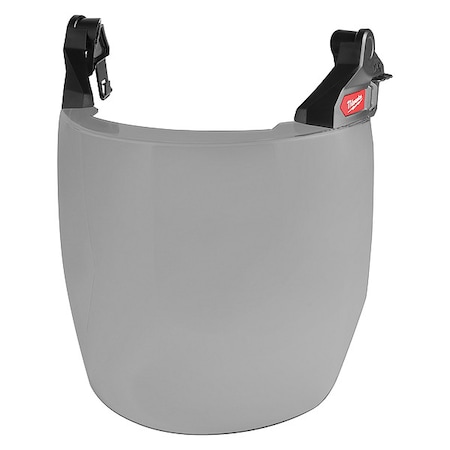 BOLT Full Face Shield - Gray Dual Coat Lens (Compatible with Milwaukee Safety Helmet (No Brim)) MPN:48-73-1426