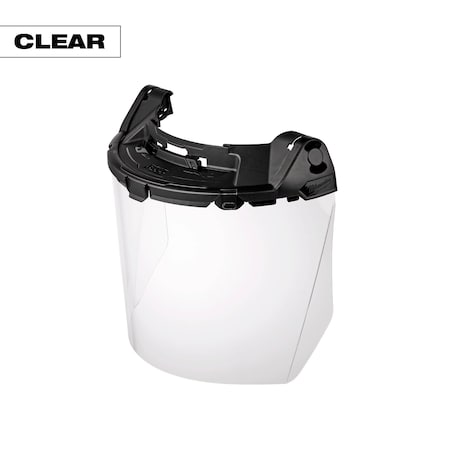 Face Shield, Clear Visor, Polycarbonate, Locking Mount Suspension MPN:48-73-1460