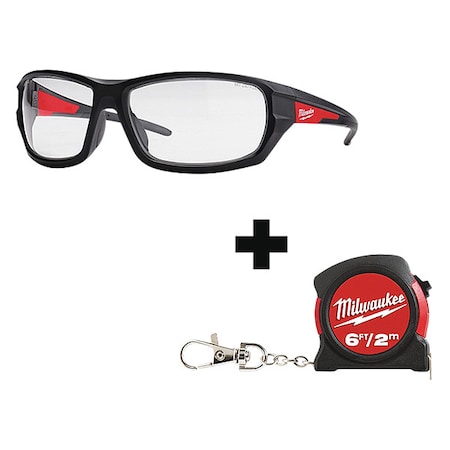 Performance, Safety Glasses, Anti-Fog & Anti-Scratch, Clear Lens, Black Frame, Full-Frame MPN:48-73-2021, 48-22-5506