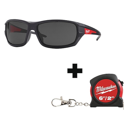 Safety Glasses, Anti-Fog & Anti-Scratch, Smoke Lens, Black Frame, Full-Frame MPN:48-73-2026, 48-22-5506