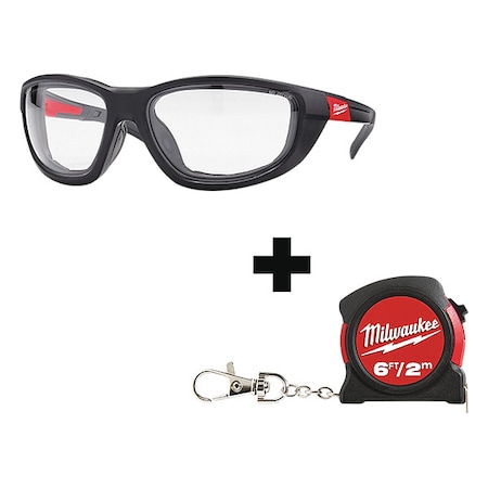 Safety Glasses, Anti-Fog & Anti-Scratch, Clear Lens, Black Frame, Full-Frame MPN:48-73-2041, 48-22-5506