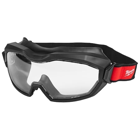 Safety Goggles, Clear Lens, Anti-Fog & Anti-Scratch, Direct Vented, Rubber Gasket, Adjustable Straps MPN:48-73-2062
