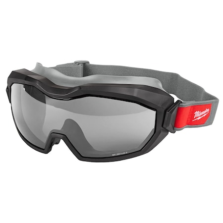 Safety Goggles, Gray Lens, Anti-Fog & Anti-Scratch, Non-Vented, TPV Frame, Adj. Straps MPN:48-73-2066