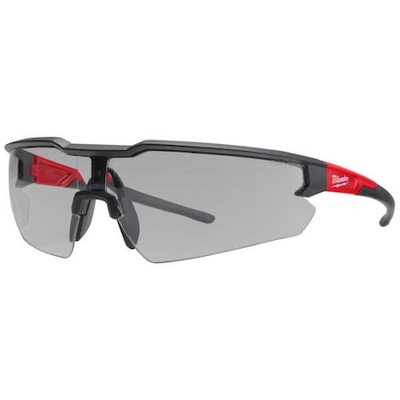 Safety Glasses Anti-Fog & Anti-Scratch, Gray Lens, Half-Frame, Wraparound MPN:48-73-2108
