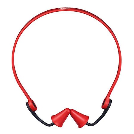 Reusable Foam Banded Ear Plugs, Bullet Shape, 25 dB, Red MPN:48-73-3201