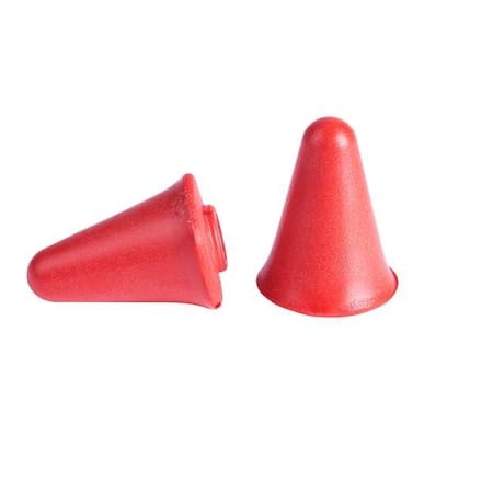 Reusable Foam Replacement Foam Ear Plugs, Bullet Shape, 25 dB, Red, 5 PK MPN:48-73-3206
