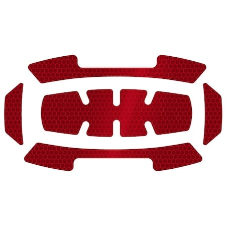 HardHatLabel, Polypropylene, Rectangle, Red MPN:48-73-4603