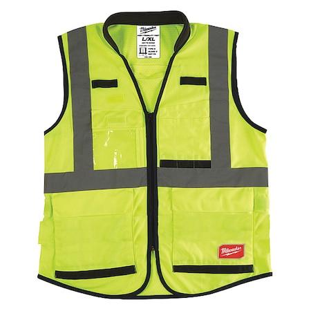 Class 2 High Visibility Yellow Performance Safety Vest - L/XL (CSA) MPN:48-73-5082