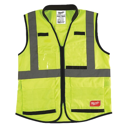 Class 2 High Visibility Yellow Performance Safety Vest - 4XL/5XL (CSA) MPN:48-73-5084
