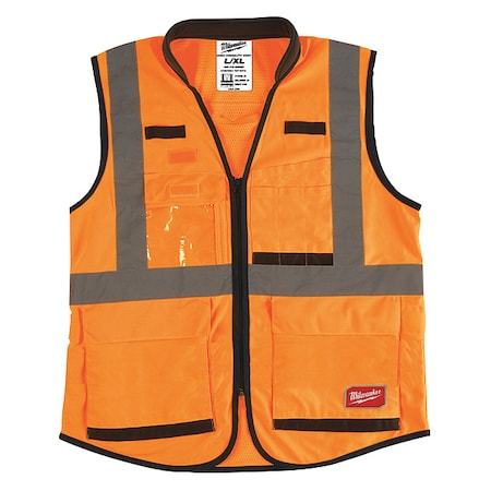 Class 2 High Visibility Orange Performance Safety Vest - 2XL/3XL (CSA) MPN:48-73-5093