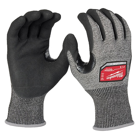 Knit Gloves, Cut Level A4, Dipped, Nitrile, Rough, Small 1 PR MPN:48-73-7140E