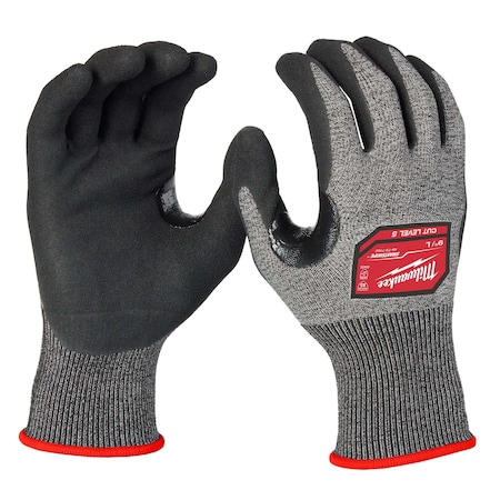 Cut-Resistant Dipped Gloves, Cut Level A5, Nitrile, Rough, Large 1 PR MPN:48-73-7152