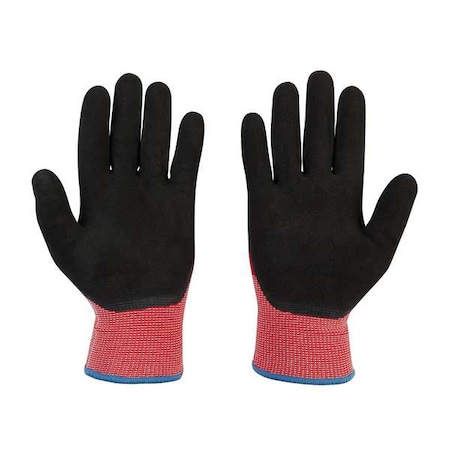Cut-Resistant Insulated Gloves, Cut Level A2, Double Dipped, Latex, Sandy, 2XL MPN:48-73-7924