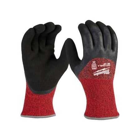Cut-Resistant Insulated Gloves, Cut Level A4, Double Dipped, Latex, Sandy, M (8) MPN:48-73-7941