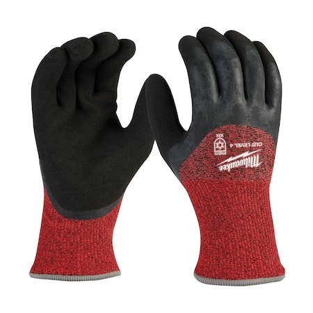 Cut-Resistant Insulated Gloves, Cut Level A4, Double Dipped, Latex, Sandy, XL (10) MPN:48-73-7943