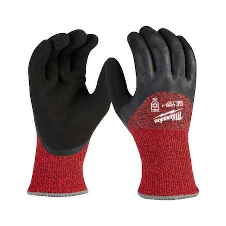 Cut-Resistant Insulated Gloves, Cut Level A4, Double Dipped, Latex, Sandy, 2XL 12 PK MPN:48-73-7944B