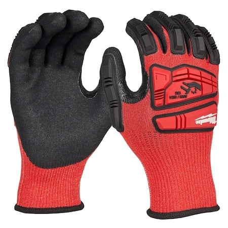 Work Gloves, Cut Level A3, Dipped, Nitrile, Sandy, L 1 PR MPN:48-73-8132