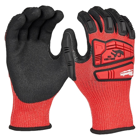 Work Gloves, Cut Level A3, Dipped, Nitrile, Sandy, 2XL 1 PR MPN:48-73-8134