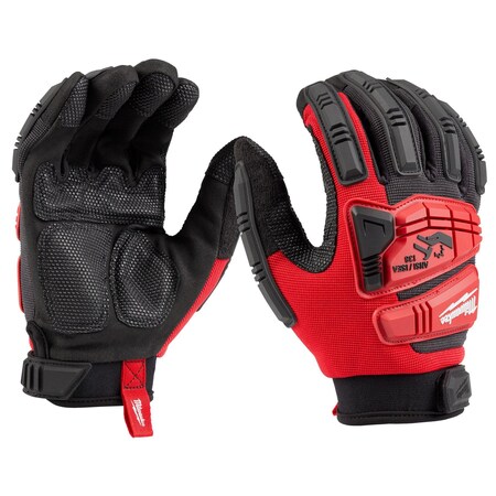 Not Applicable Work Gloves, M, Black/Red, 1 PR MPN:48-73-8551