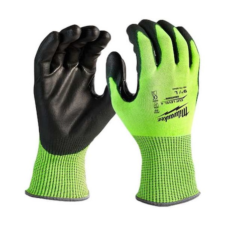 High Visibility Cut Level 4 Polyurethane Dipped - L, PR MPN:48-73-8942