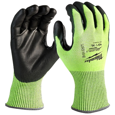 High Visibility Cut Level 4 Polyurethane Dipped - XL MPN:48-73-8943