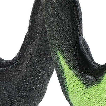 Hi-Vis Cut Resistant Coated Gloves, Cut Level A5, Dipped, Polyurethane, Smooth, XL ( 10 ) MPN:48-73-8953