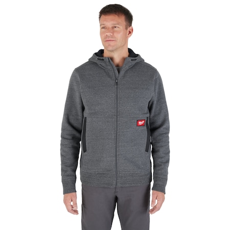 Hoodie, M, Gray, Men's MPN:M250G-M
