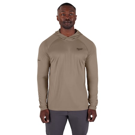 Hoodie, M, Brown, Men's MPN:M550N-M