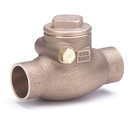 Swing Check Valve, 2.5625 in Overall L MPN:1509 1/2