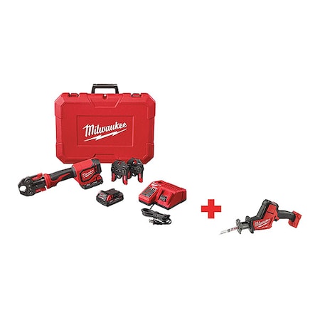 M18 Cordless Press Tool Kit, For Up to 1 in PEX Pipe, 18 V DC MPN:2674-22C, 2719-20