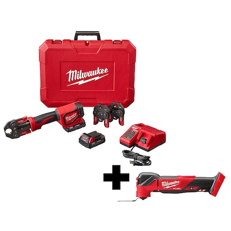 M18 Press Tool Kit, For Up to 1 in PEX Pipe, 18 V DC MPN:2674-22C, 2836-20