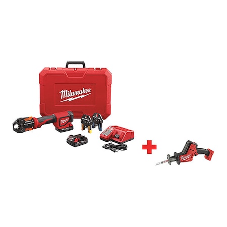 M18 Cordless Press Tool Kit, For Up to 1 in PEX Pipe, 18 V DC MPN:2674-22P, 2719-20