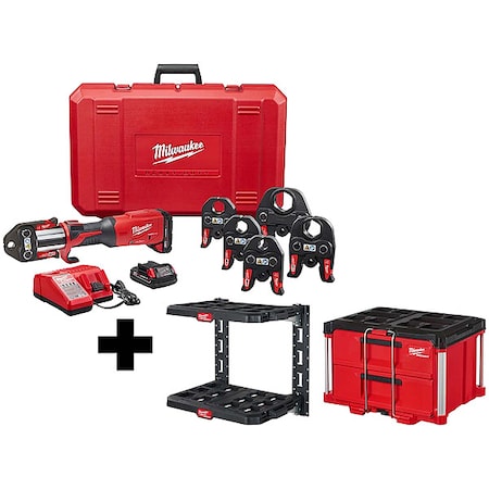 M18 Standard Press Tool Kit and Tool Box, For 1/2 in to 4 in 18 V MPN:2922-22, 48-22-8480, 48-22-8442