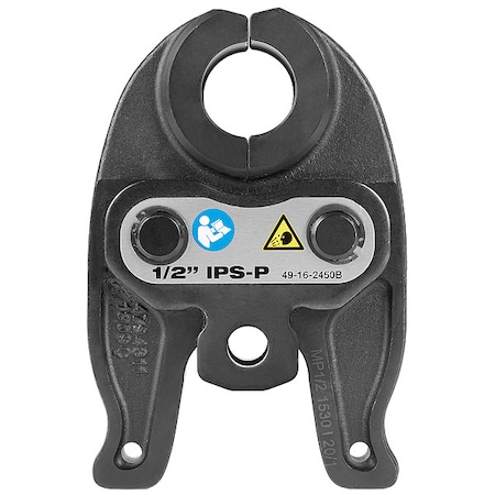 M12 FORCE LOGIC Press Jaw, For 1/2 in Black Iron, Stainless Steel Pipe MPN:49-16-2450B